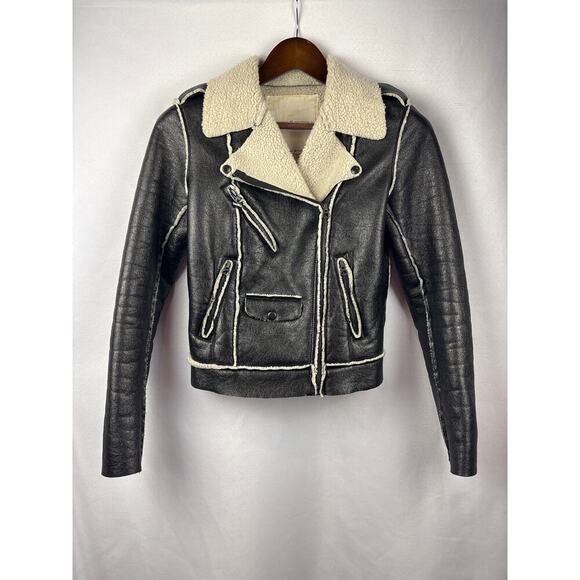 Denim & Supply Ralph Lauren Jackets & Blazers - Women’s Denim & Supply Ralph Lauren Small Black Suede Fur Lined Jacket